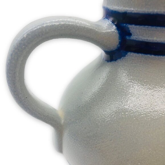 Merkelbach Goebel Vintage Salt Glazed Pottery Pitcher West Germany Blue Diamond - Picture 6 of 9